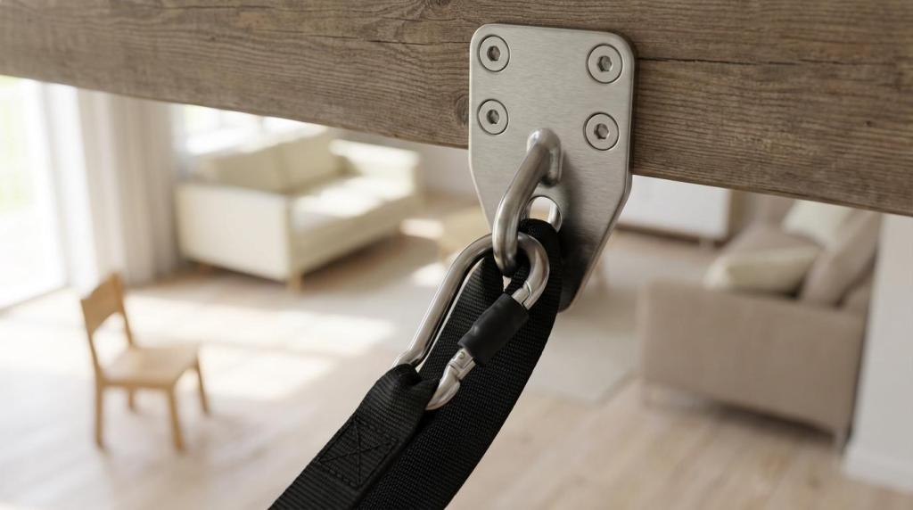 Gynge indendørs: dørkarm, loft eller stativ? Sådan vælger du ophæng sikkert