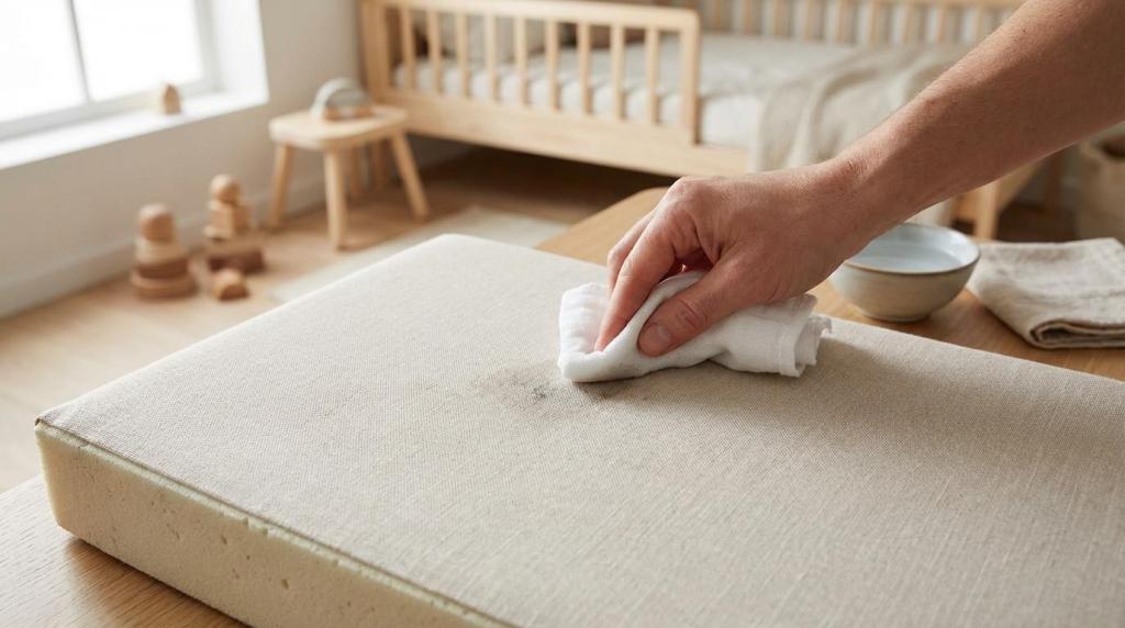 Rengøring og vedligehold: træ, skum og tekstil i børneværelset uden kemi