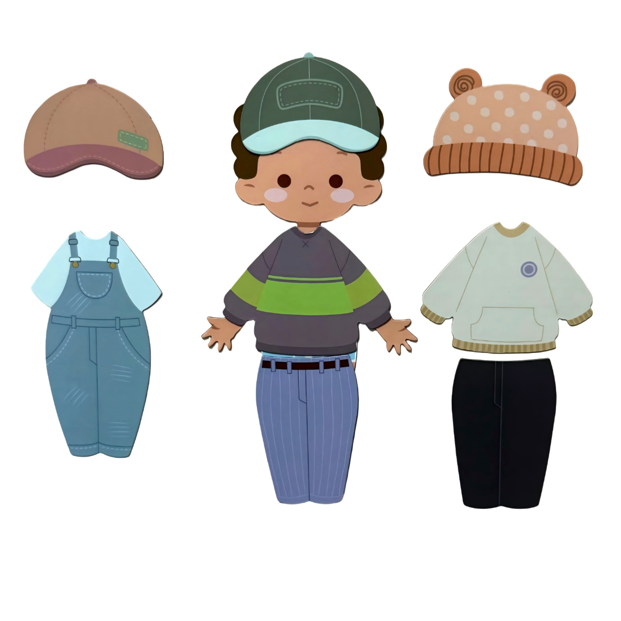 Magnetiske påklædningsdukker