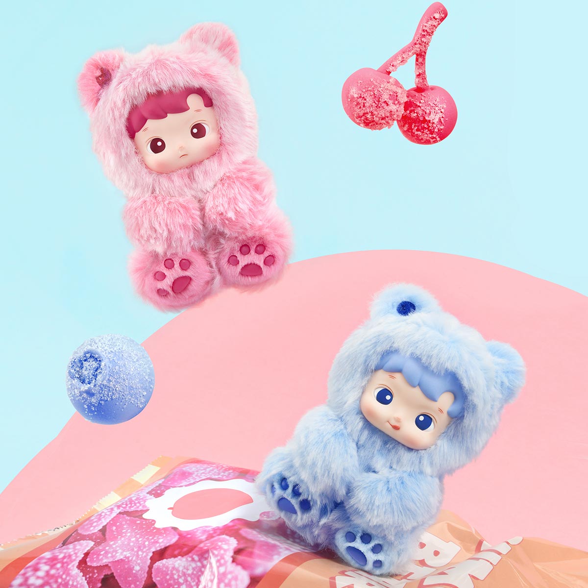 HACIPUPU Gummy Bear Series Vinyl Plush Pendant Blind Box