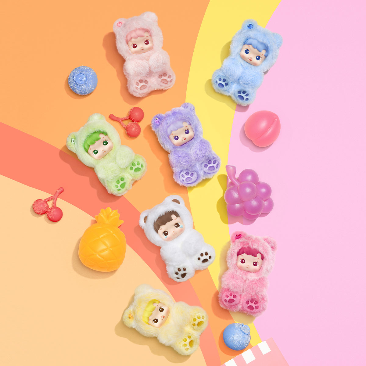 HACIPUPU Gummy Bear Series Vinyl Plush Pendant Blind Box