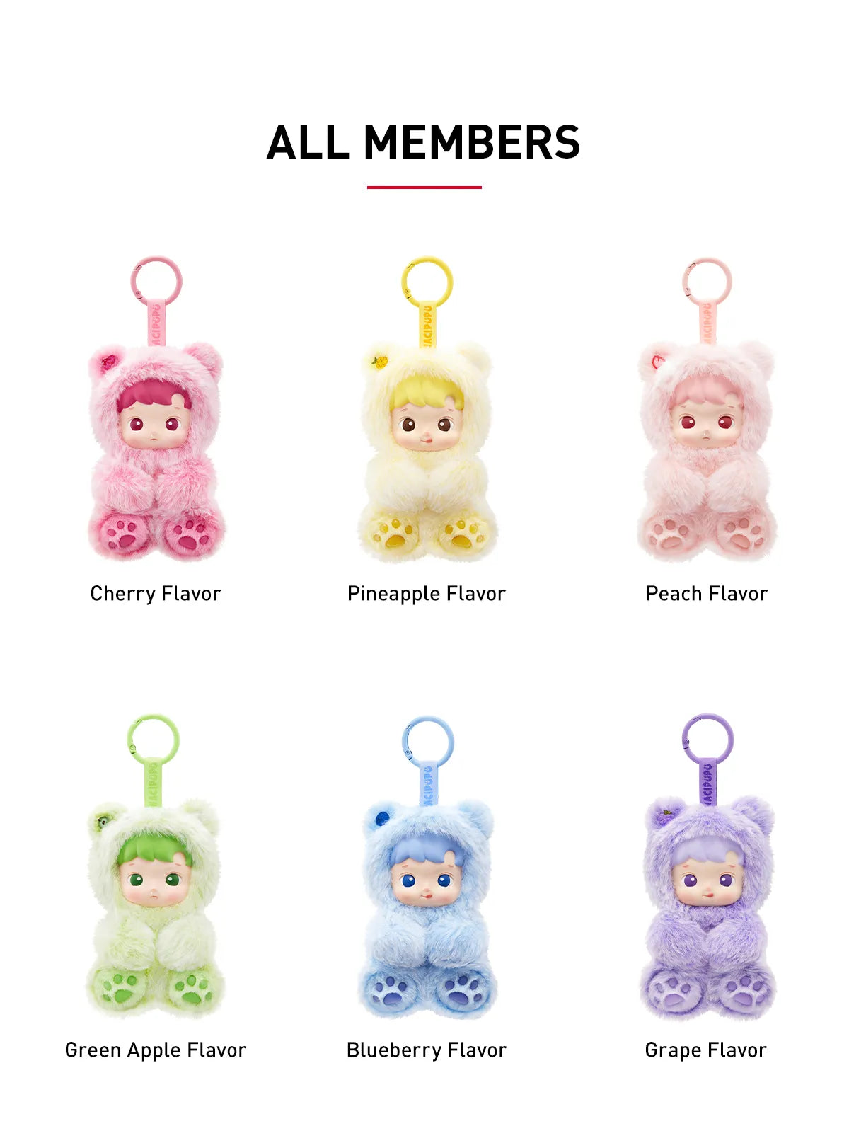 HACIPUPU Gummy Bear Series Vinyl Plush Pendant Blind Box