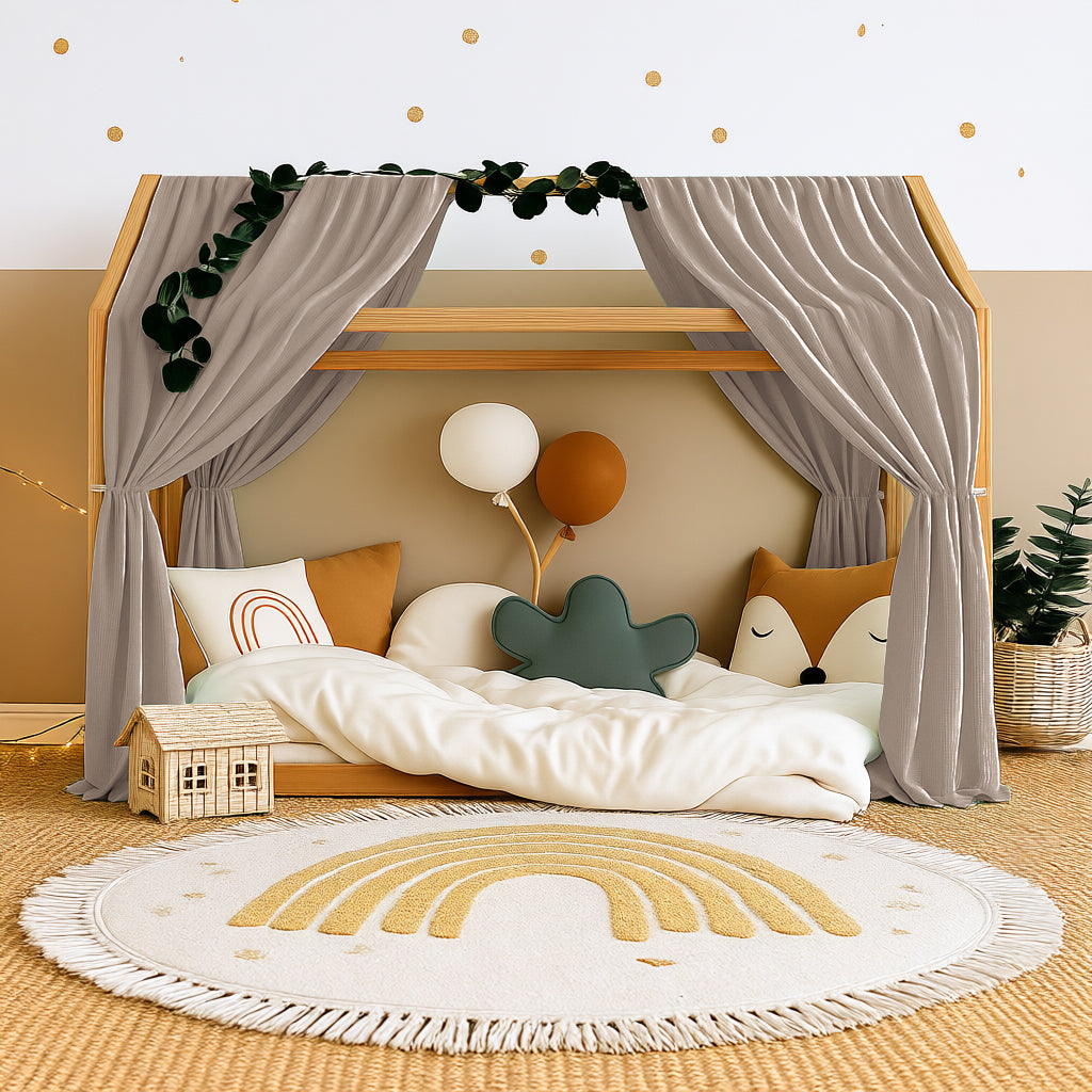 Sengehimmel / Forhæng Muslin. 2-pak.