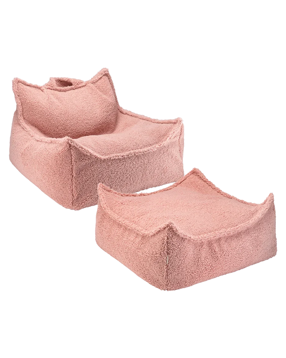 Wigiwama Sækkestol med puf, Guava