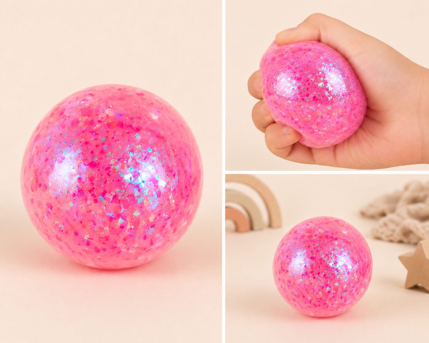 Glitter Squishy Ball