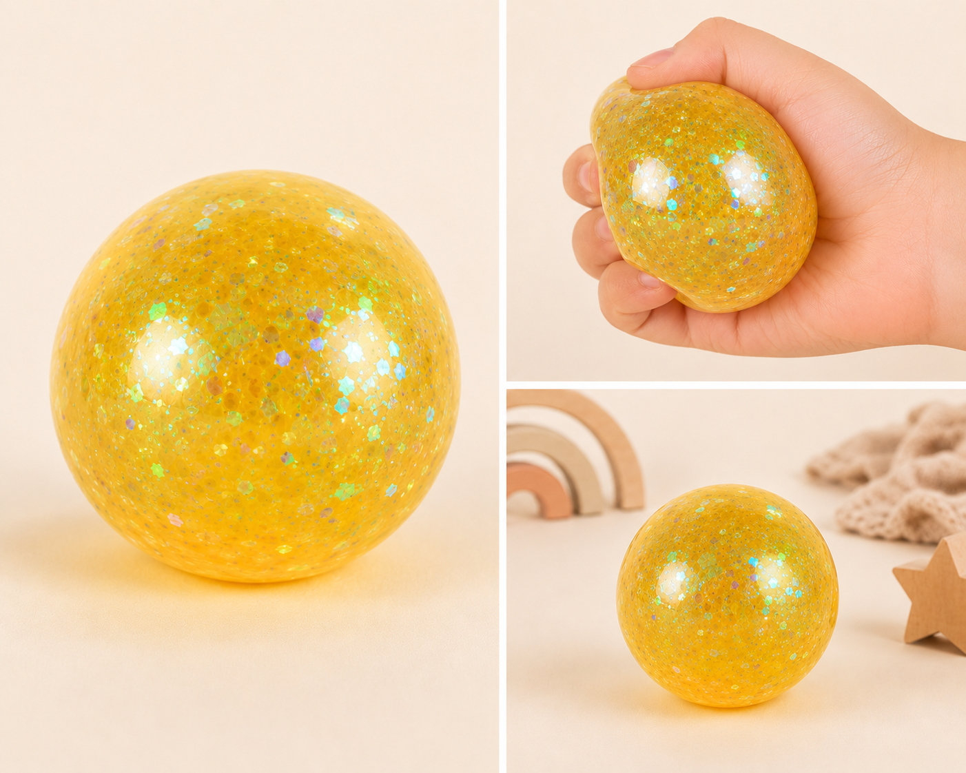 Glitter Squishy Ball