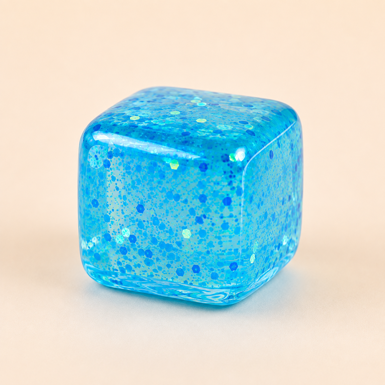 Glitter Squishy Cube