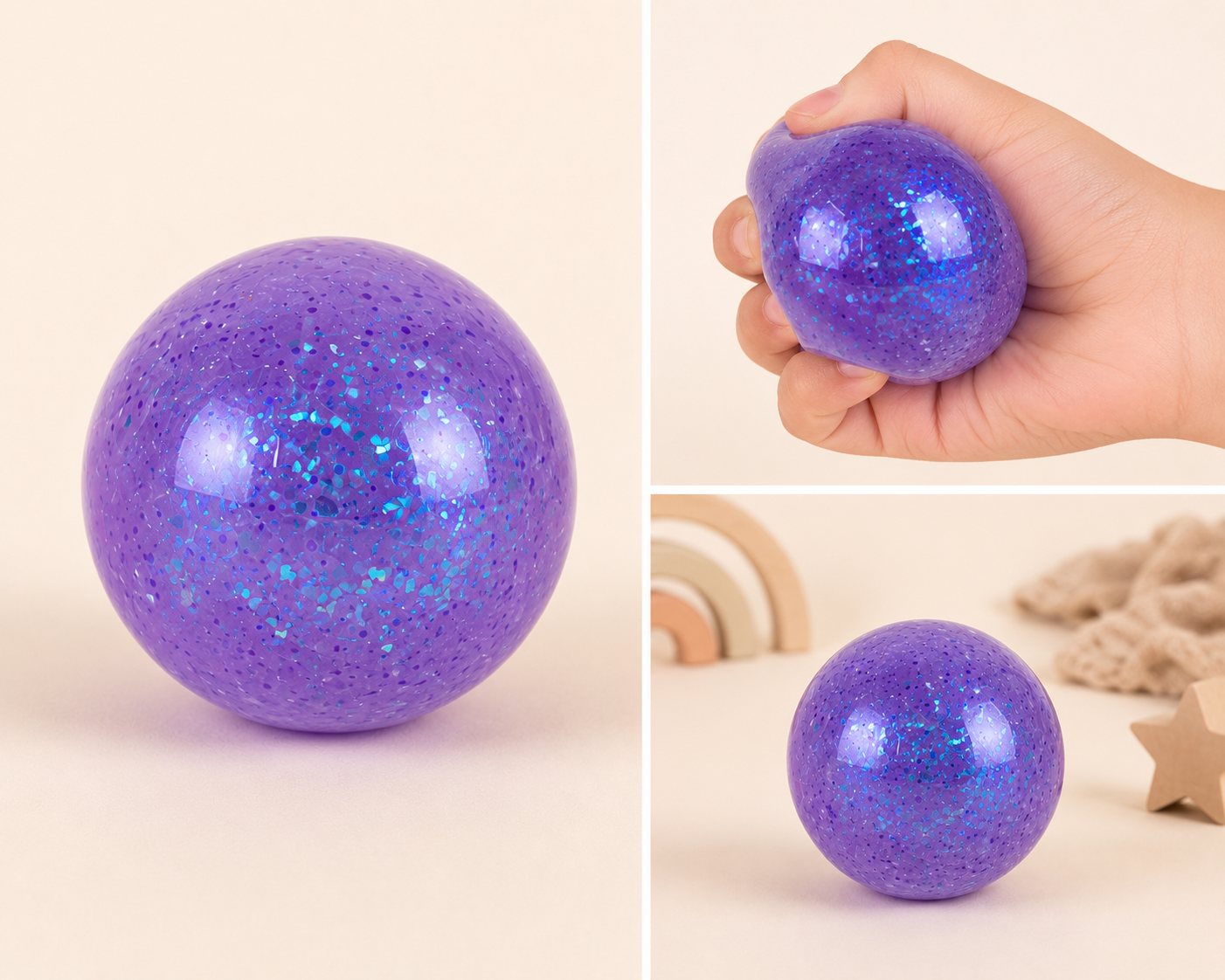 Glitter Squishy Ball