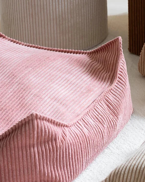 Wigiwama Firkantet puf, Pink Mousse (4)