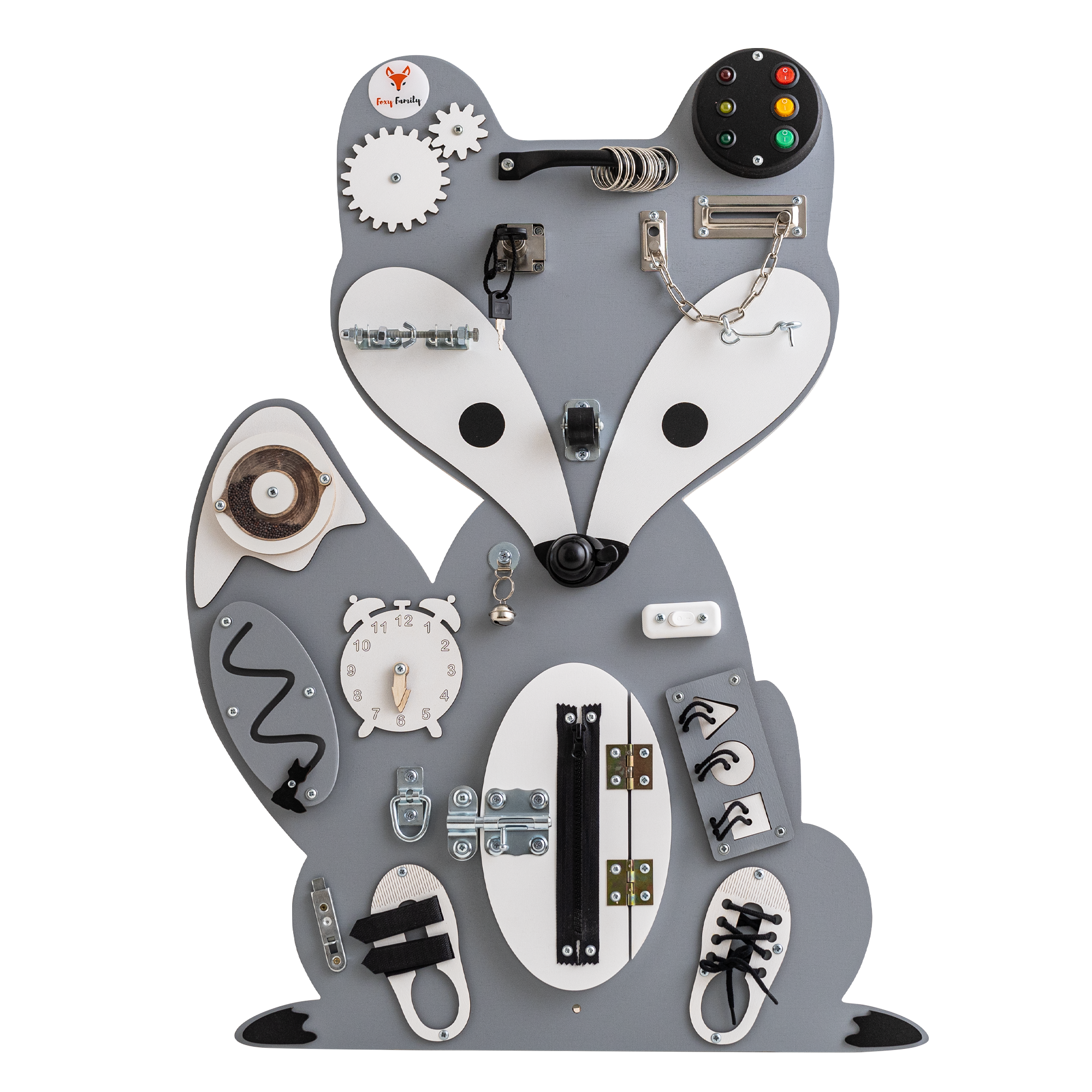 Aktivitetstavle Ræv - Grå