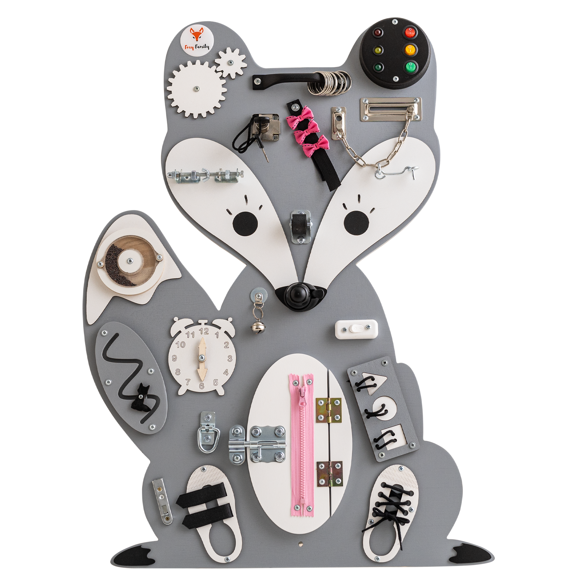 Aktivitetstavle Ræv - Grå