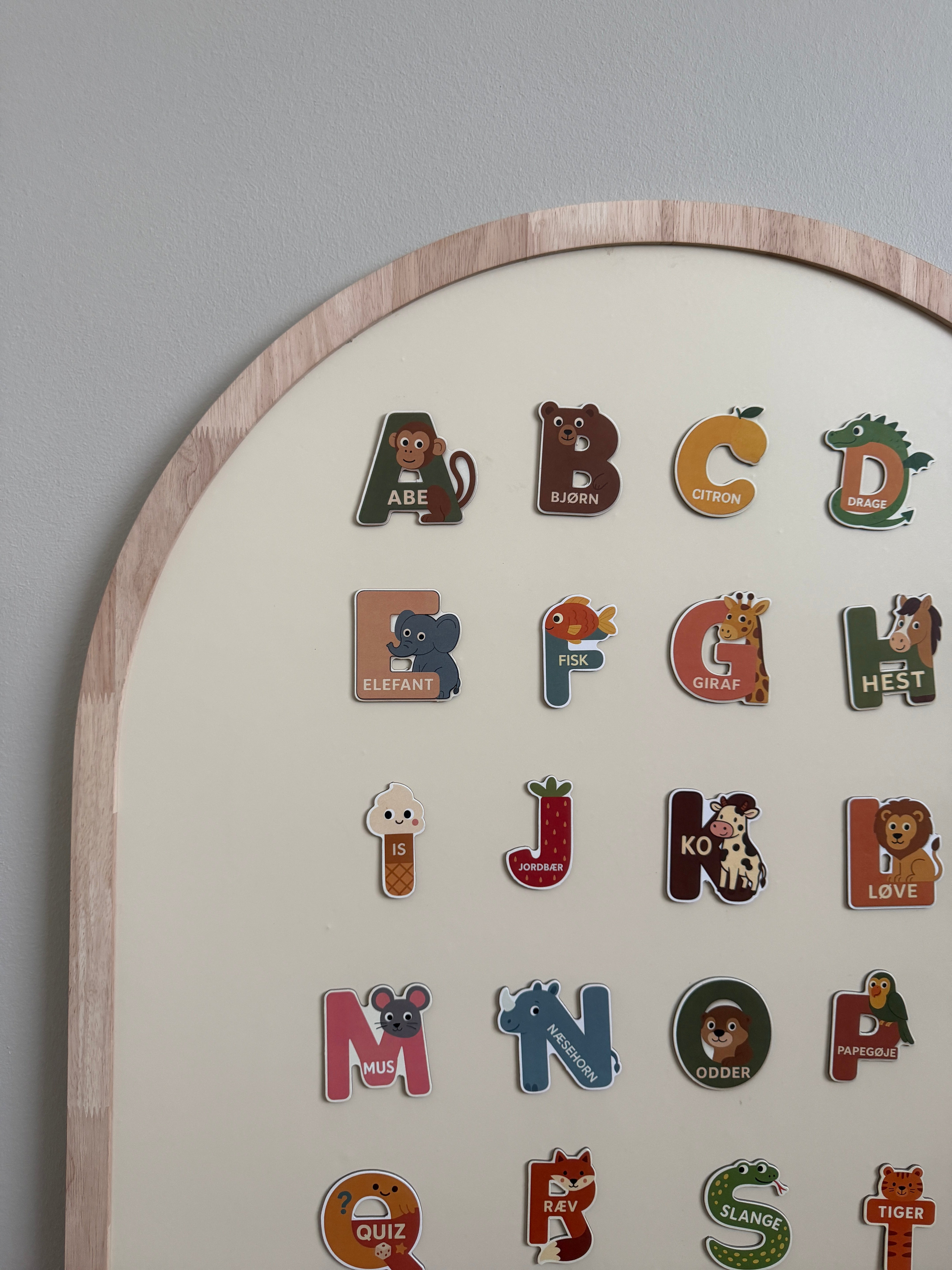 Magnettavle i Egetræ