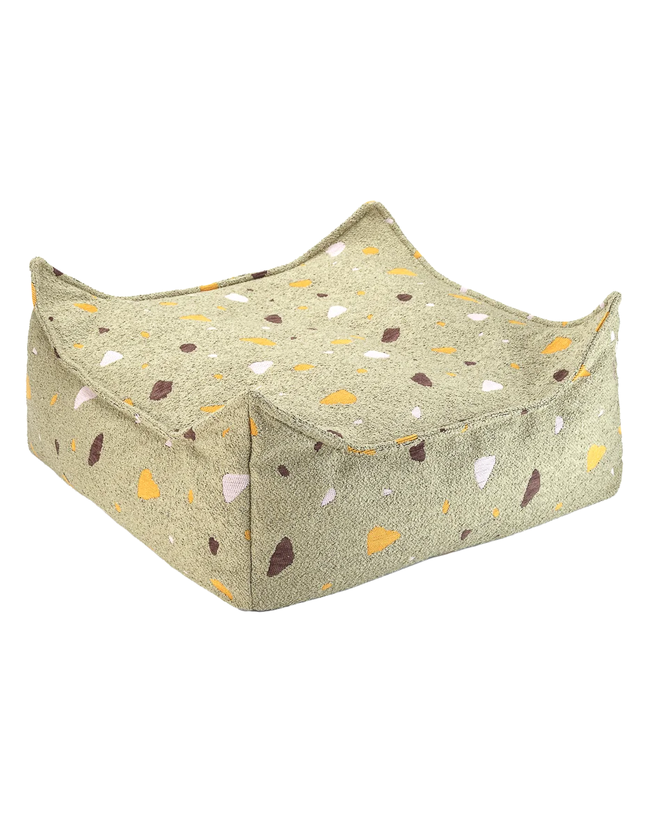 Wigiwama Firkantet puf, Terrazzo Moss