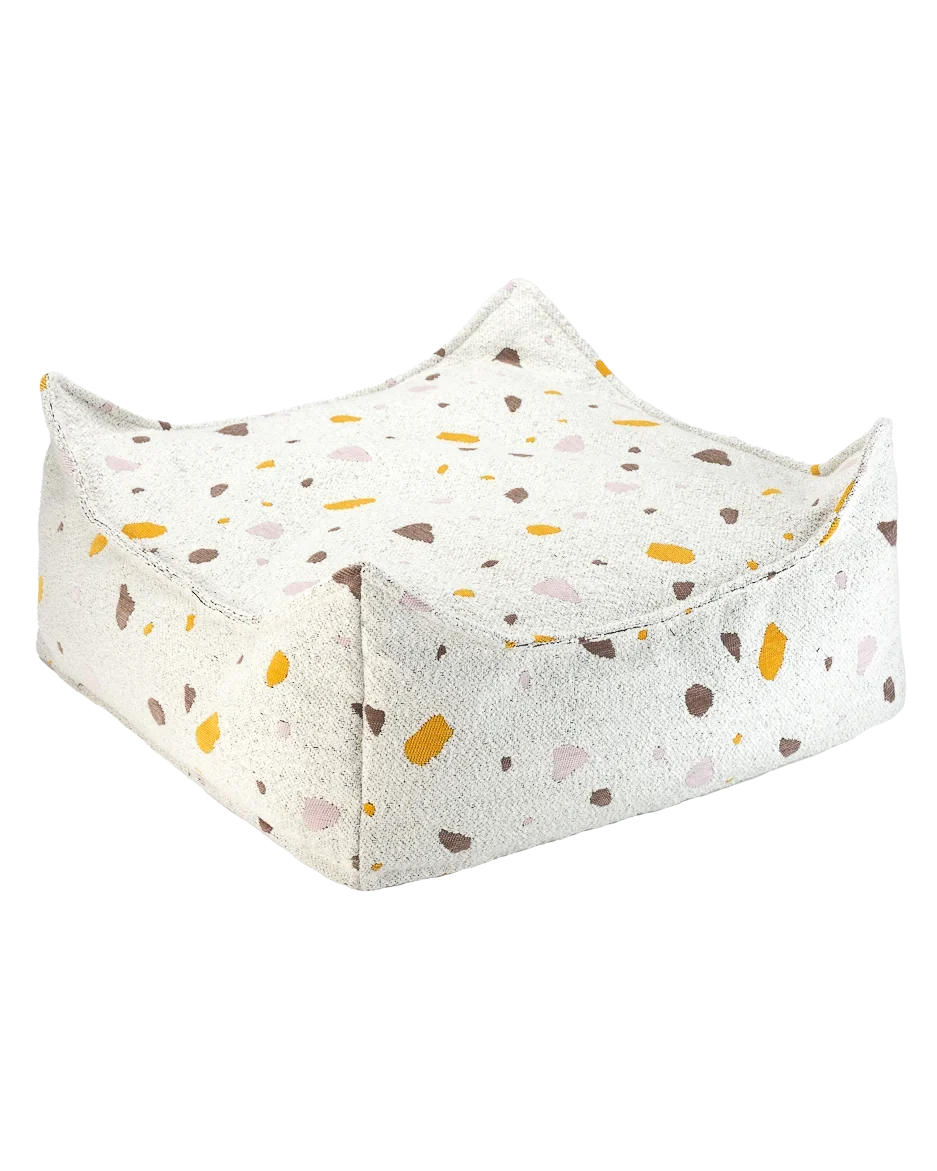 Wigiwama Firkantet puf, Terrazzo Marble