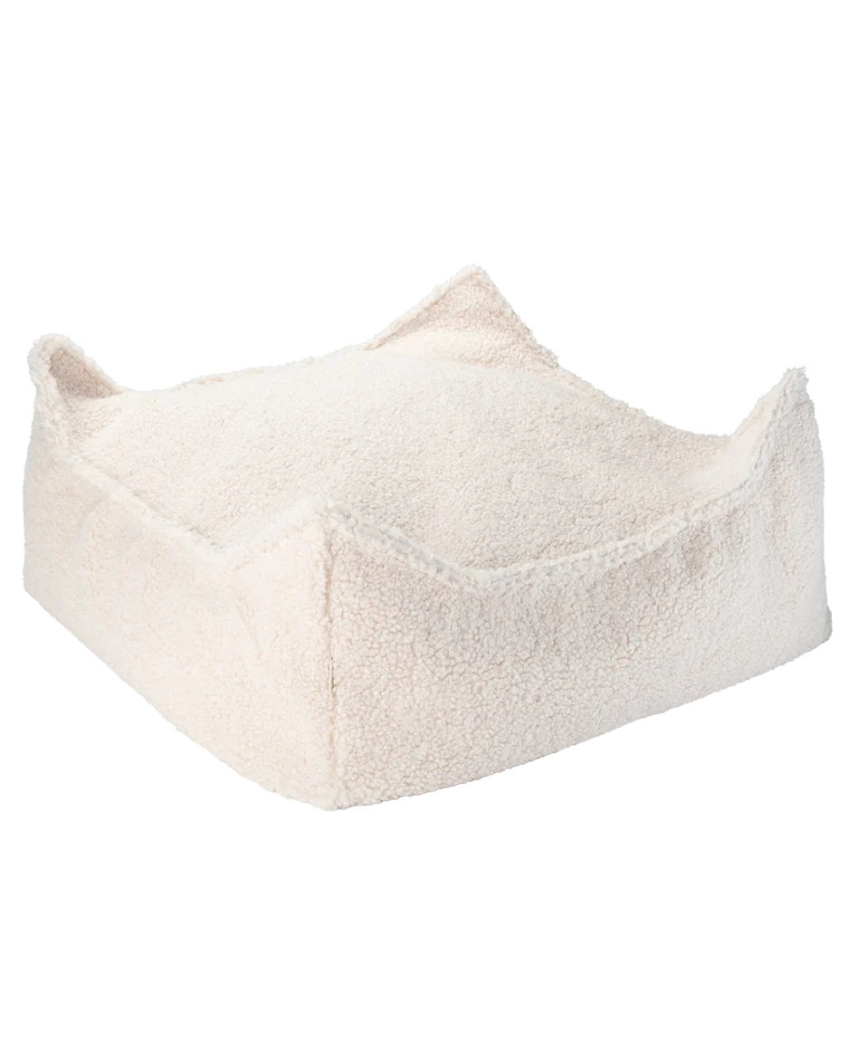 Wigiwama Firkantet puf, Cream White