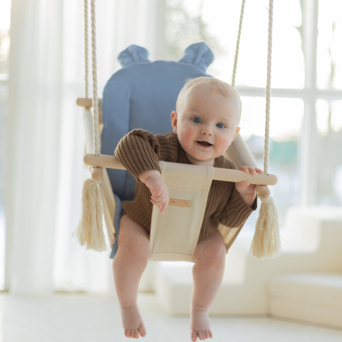 Babygynge med ører - Beige