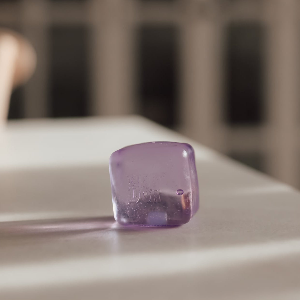 Squishy Ice Cube Blød Stressbold med Isterning-look