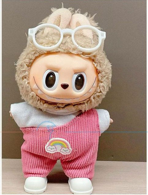 Labubu Tøjsæt- Lyserødt regnbue