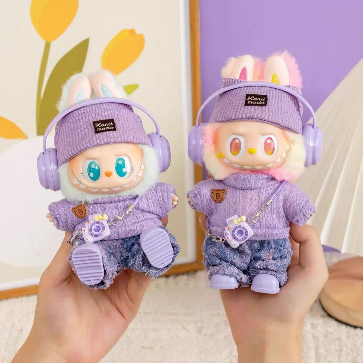 Labubu Tøjsæt- Cozy Purple Vibes