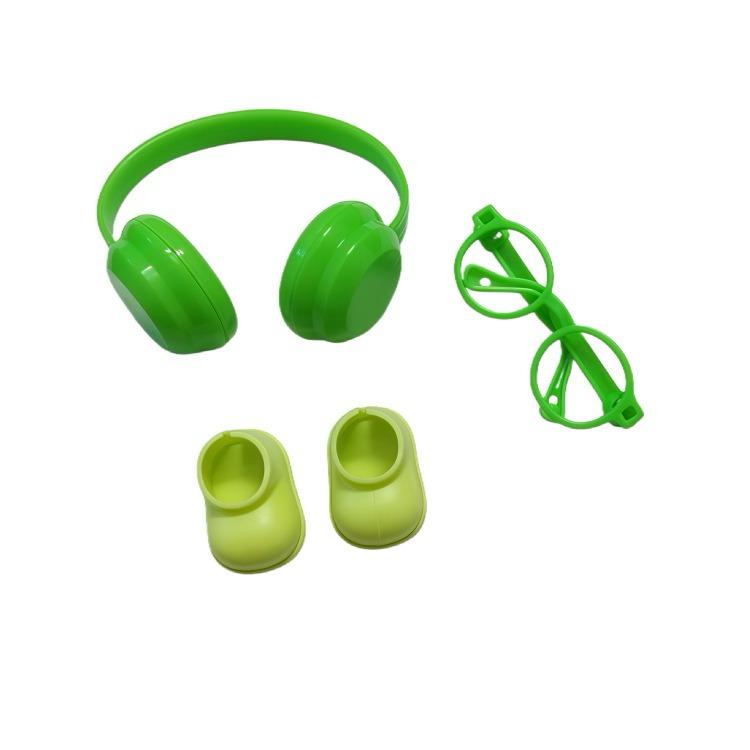 Tilbehørssæt til Labubu – hovedtelefoner, briller og sko