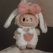 Blødt kanin-kostume til Labubu