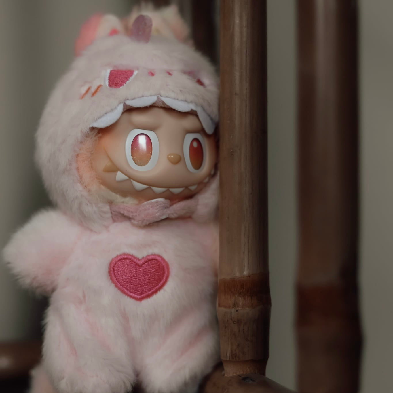 Labubu outfit – blødt dino-kostume