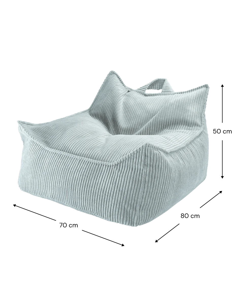 Wigiwama Sækkestol med puf, Peppermint Green (4)