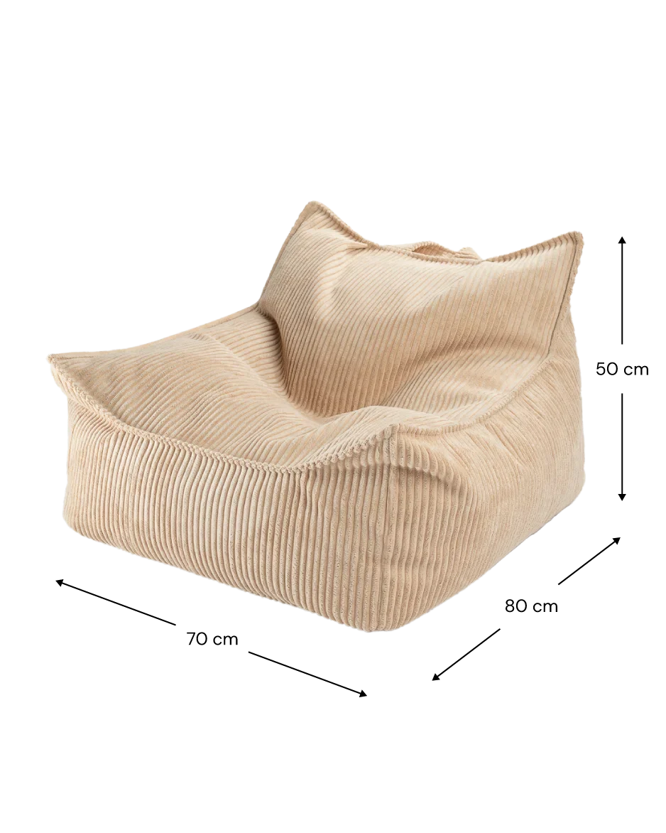 Wigiwama Sækkestol med puf, Brown Sugar (4)
