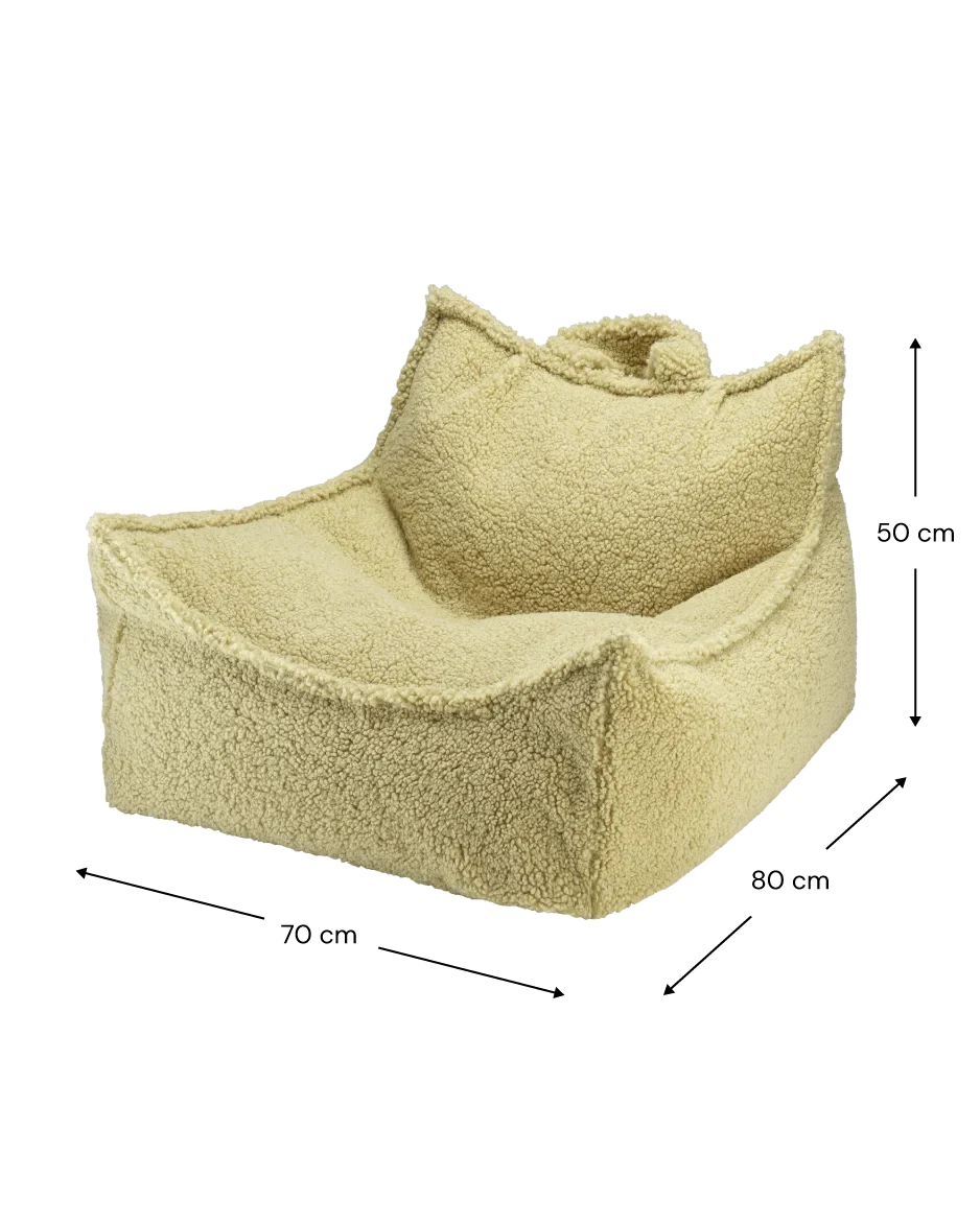 Wigiwama Sækkestol med puf, Matcha (7)