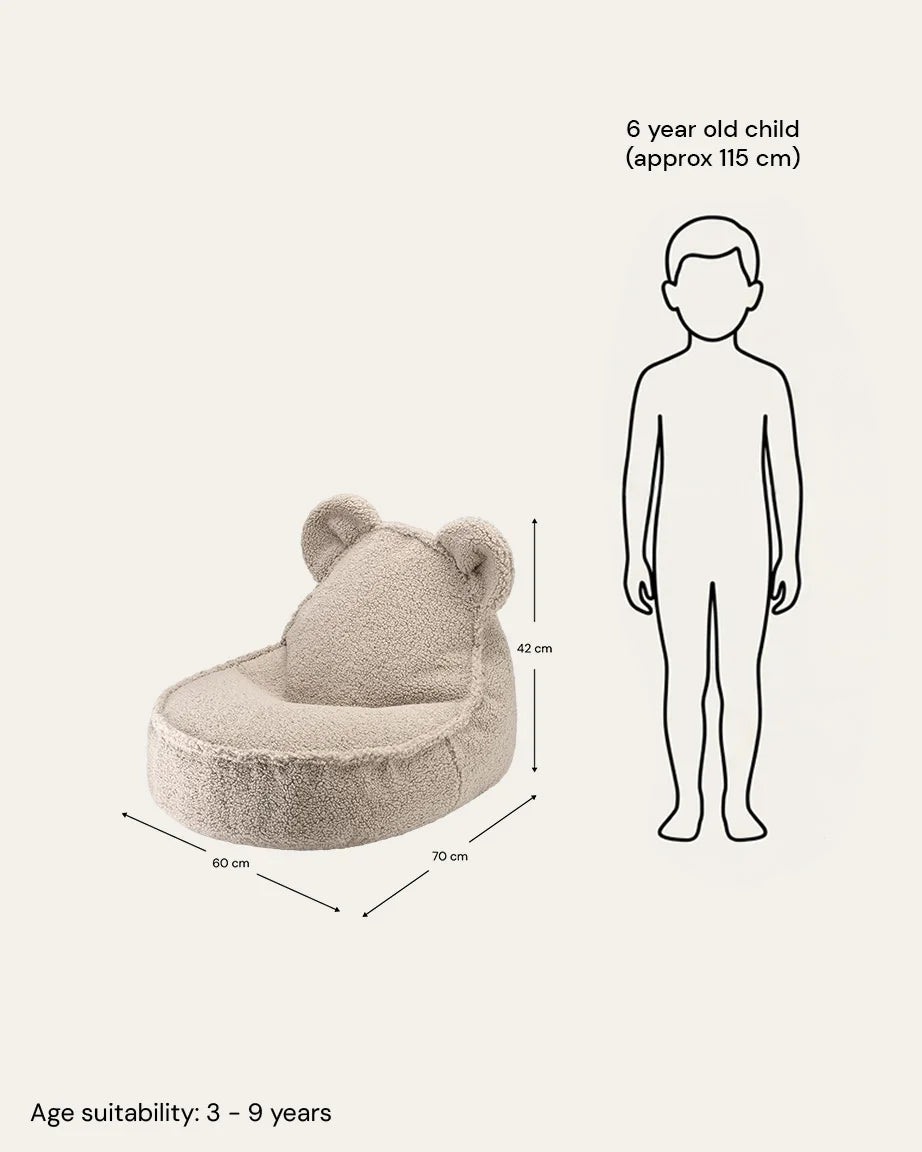 Wigiwama Bjørne-sækkestol, Biscuit (6)