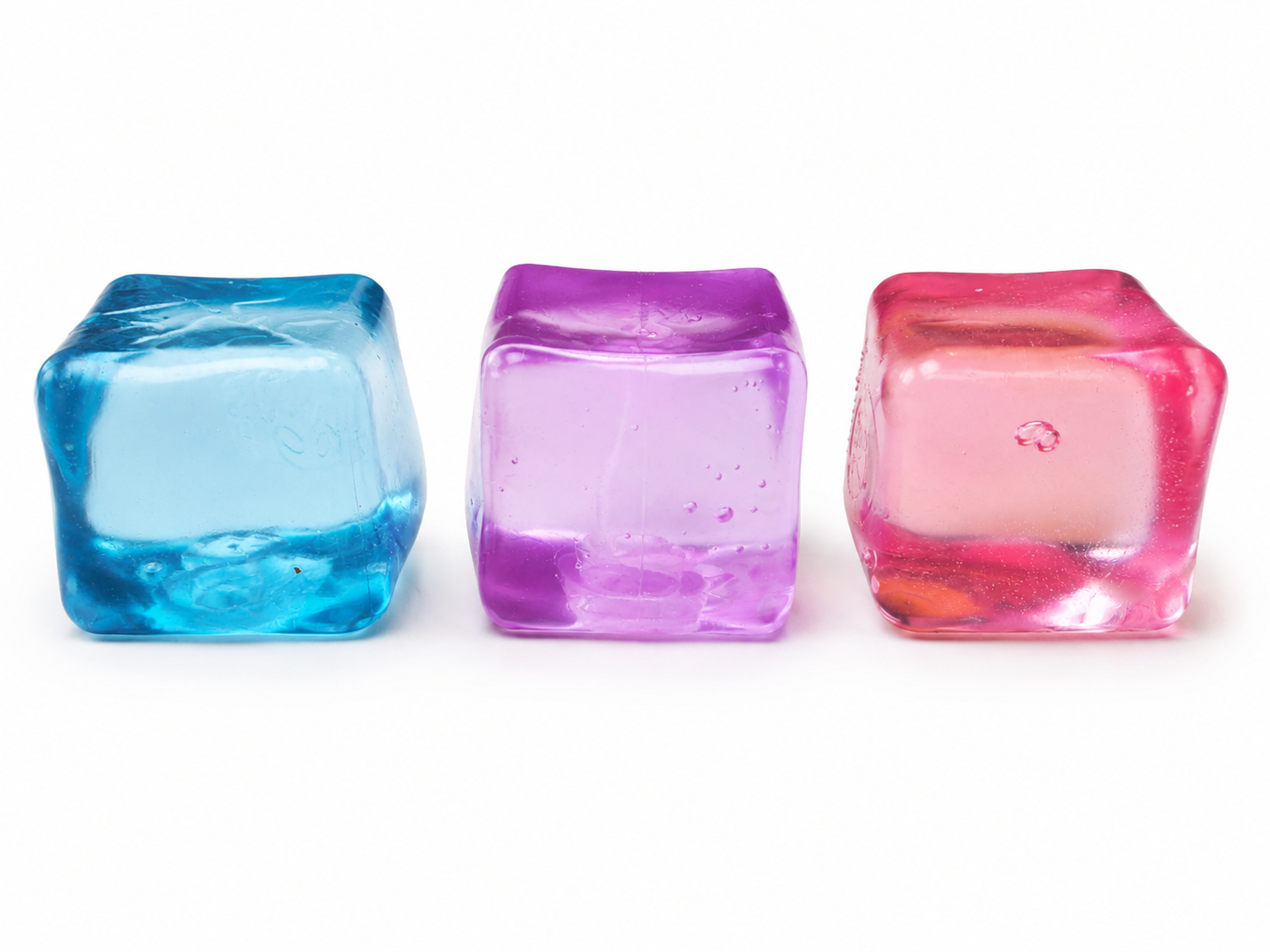 Squishy Ice Cube Blød Stressbold med Isterning-look