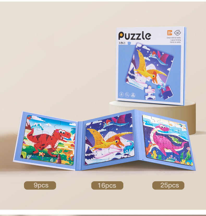 Magnet puslespil 3-i-1