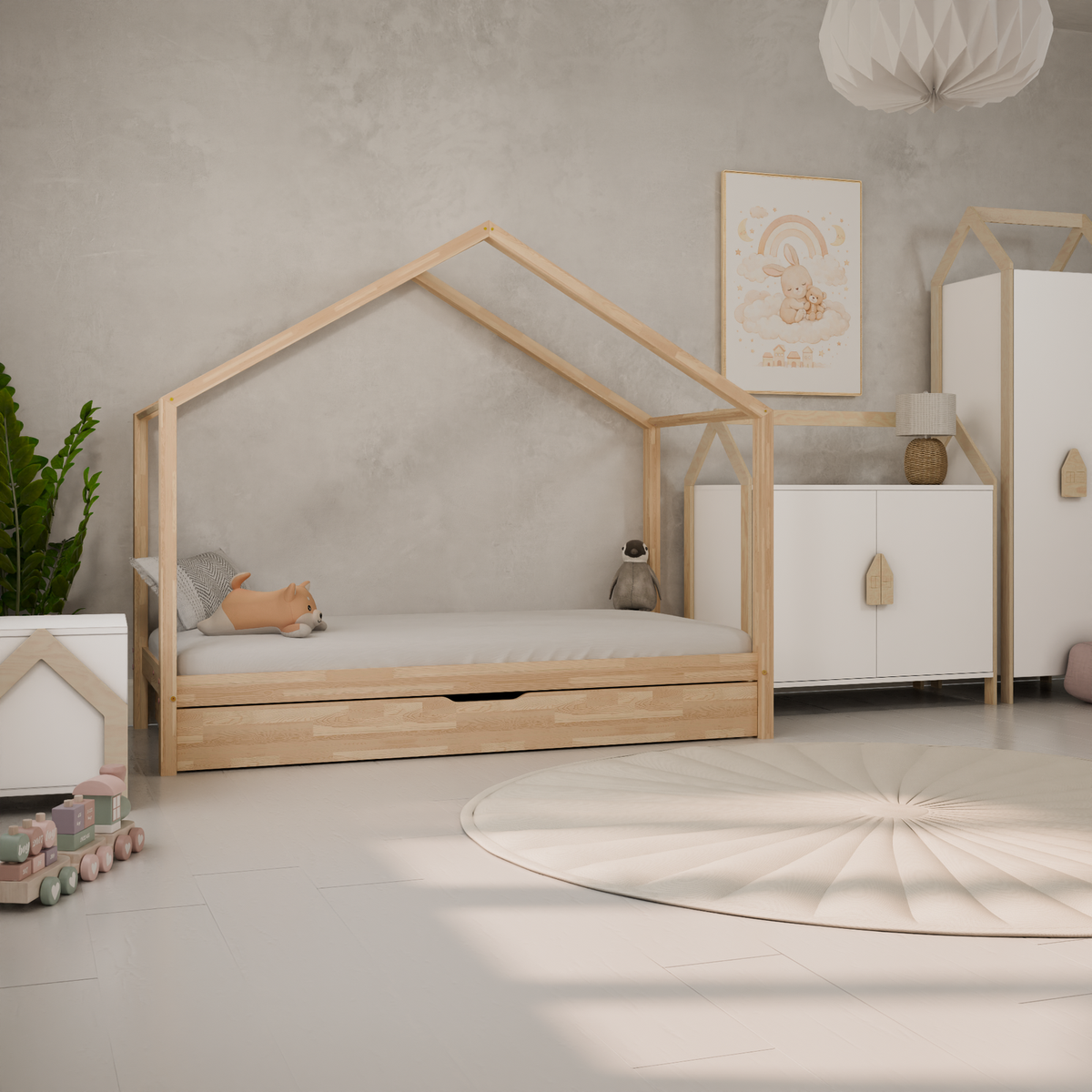 Husseng HOUSEBED CLASSIC m. skuffe