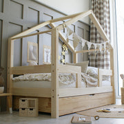 Husseng HOUSEBED Duo m. lige sengehest og skuffe