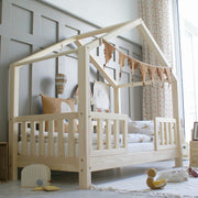 Husseng HOUSEBED Duo m. aflange tremmer