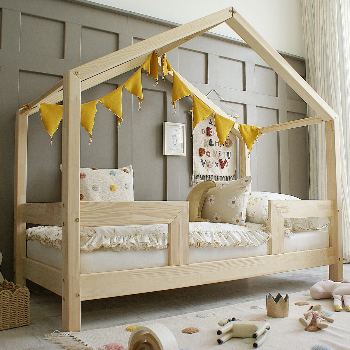 Husseng HOUSEBED Duo m. lige sengehest