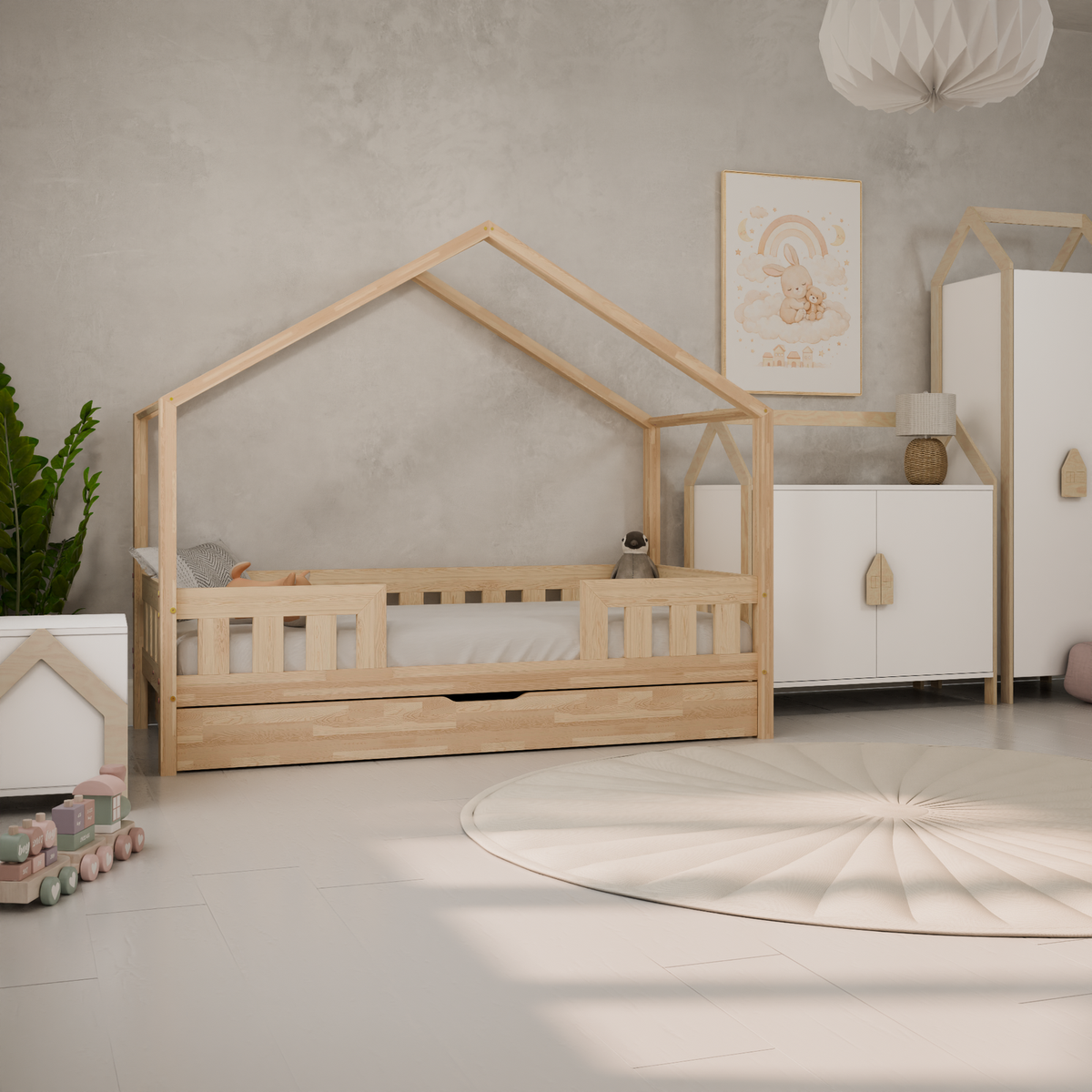 Husseng HOUSEBED MAXI Duo m. skuffe