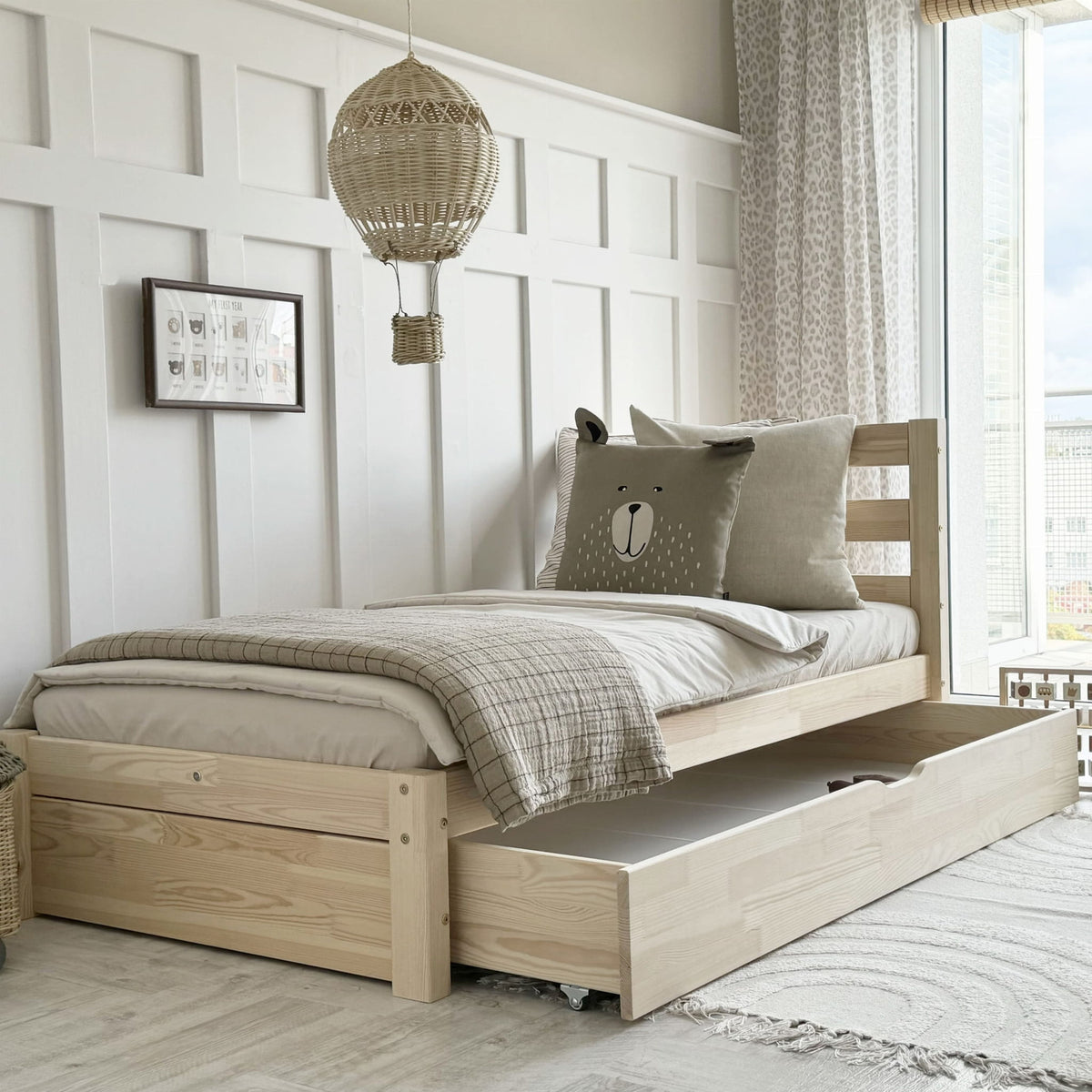 Juniorseng SIMPLE BARIERRA m. skuffe