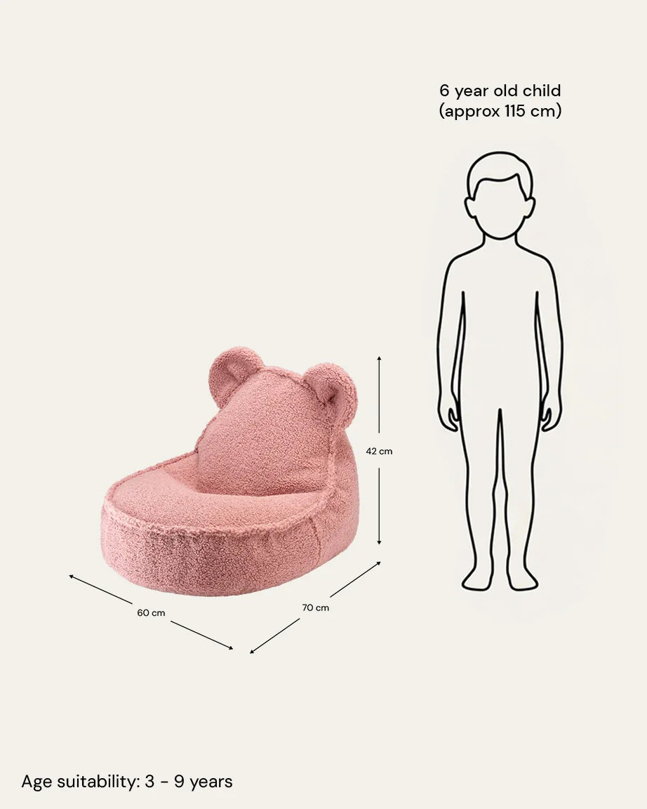 Wigiwama Bjørne-sækkestol, Guava (6)