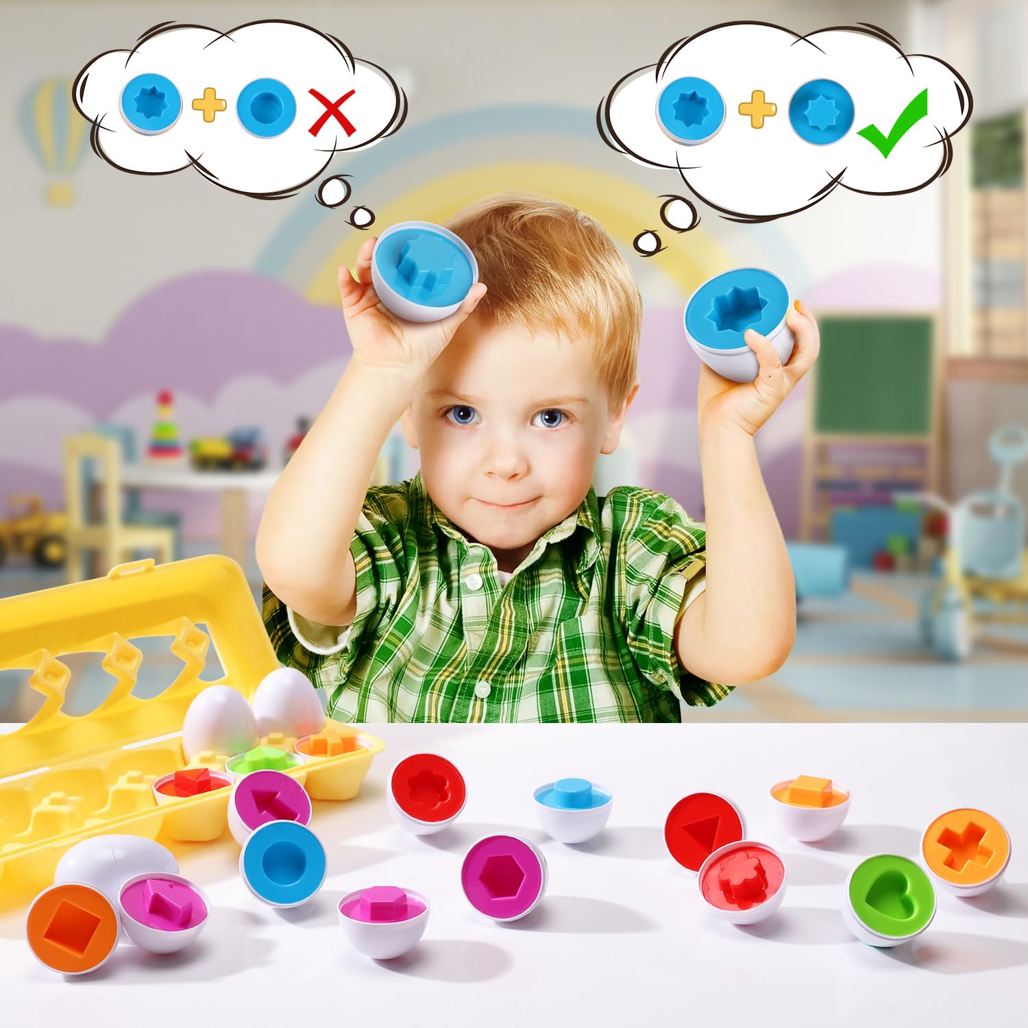 Montessori Æg-Puslespil