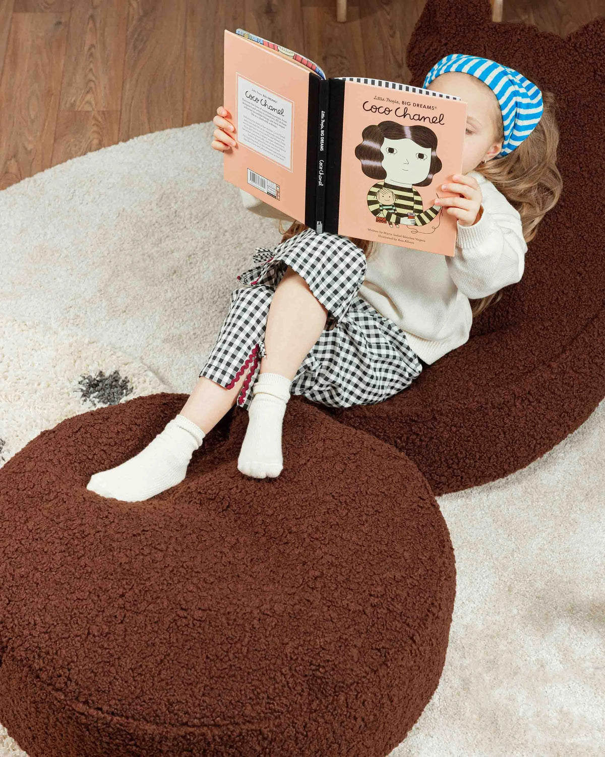 Wigiwama Rund puf, Warm Hazel (4)
