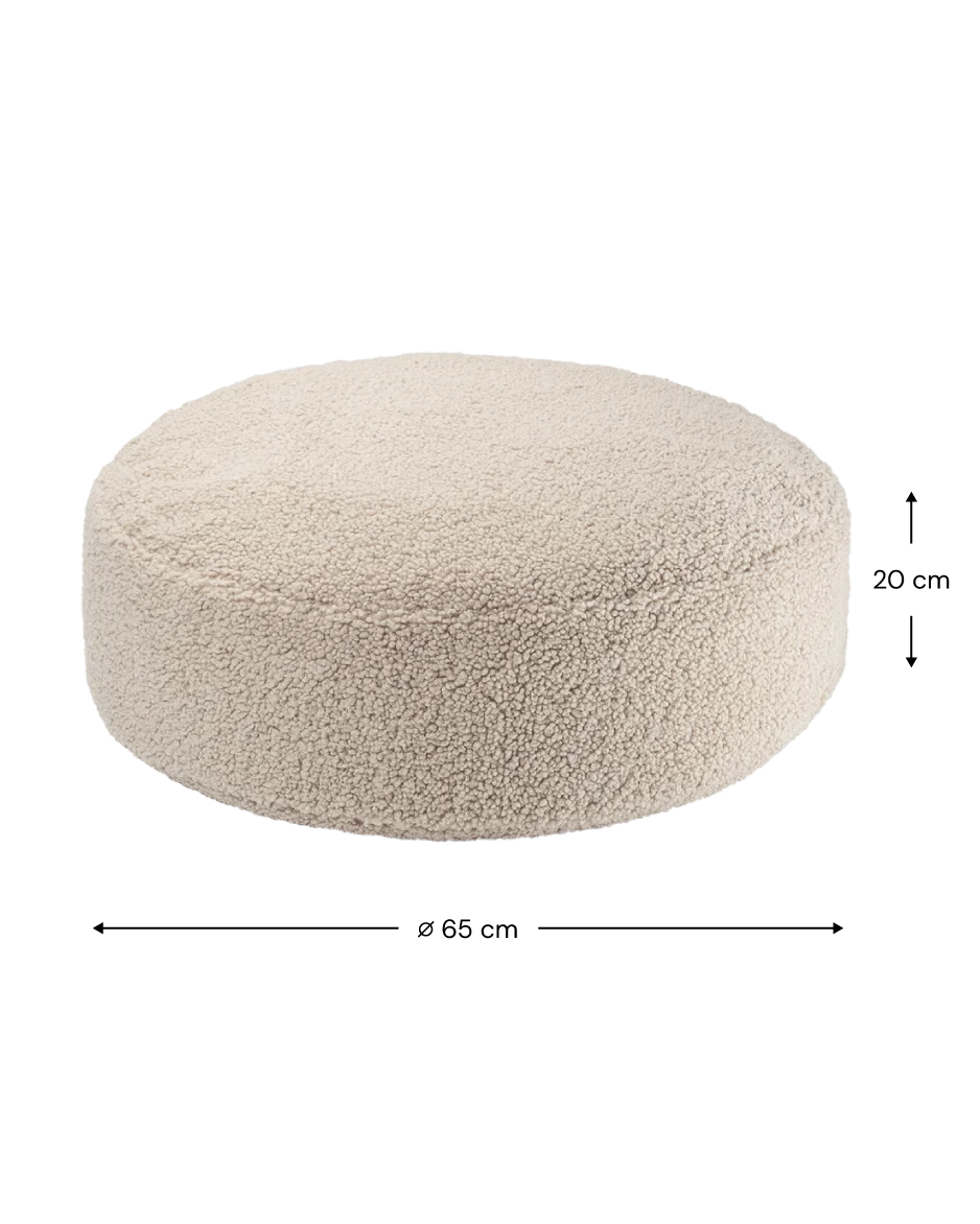 Wigiwama Bjørne-sækkestol med puf, Biscuit (5)