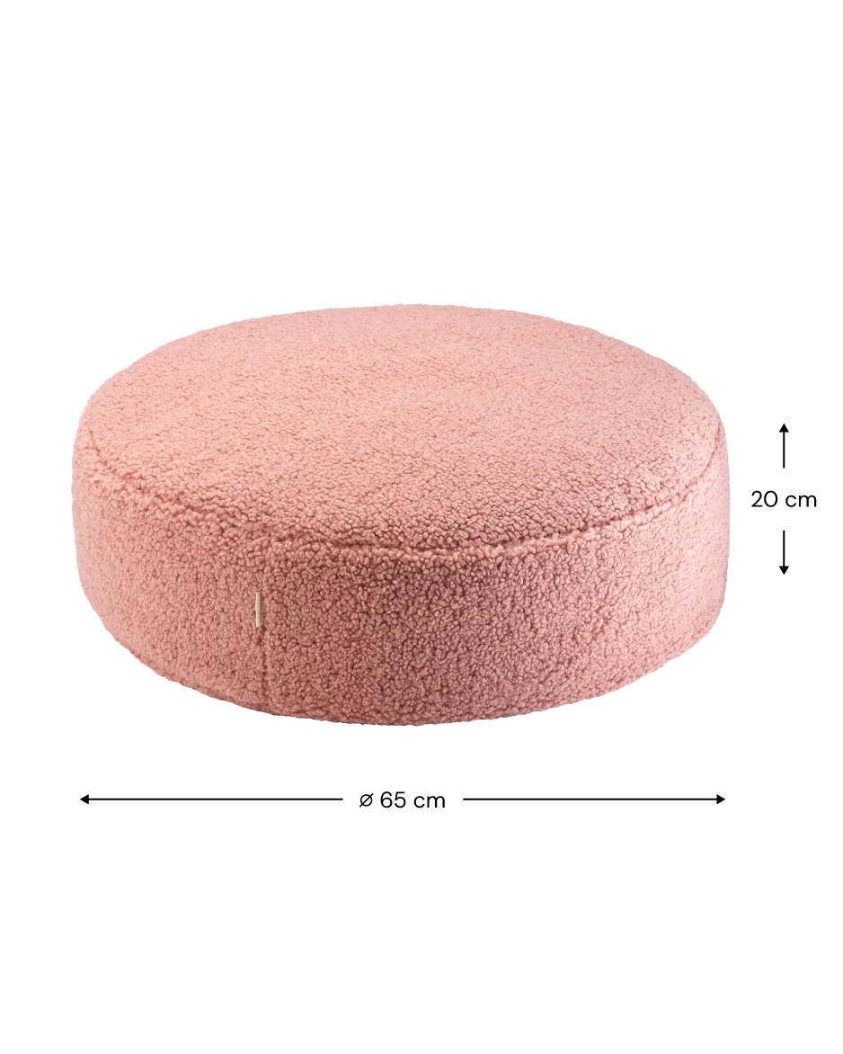 Wigiwama Bjørne-sækkestol med puf, Guava (7)