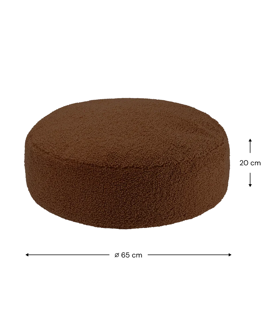 Wigiwama Rund puf, Warm Hazel (7)