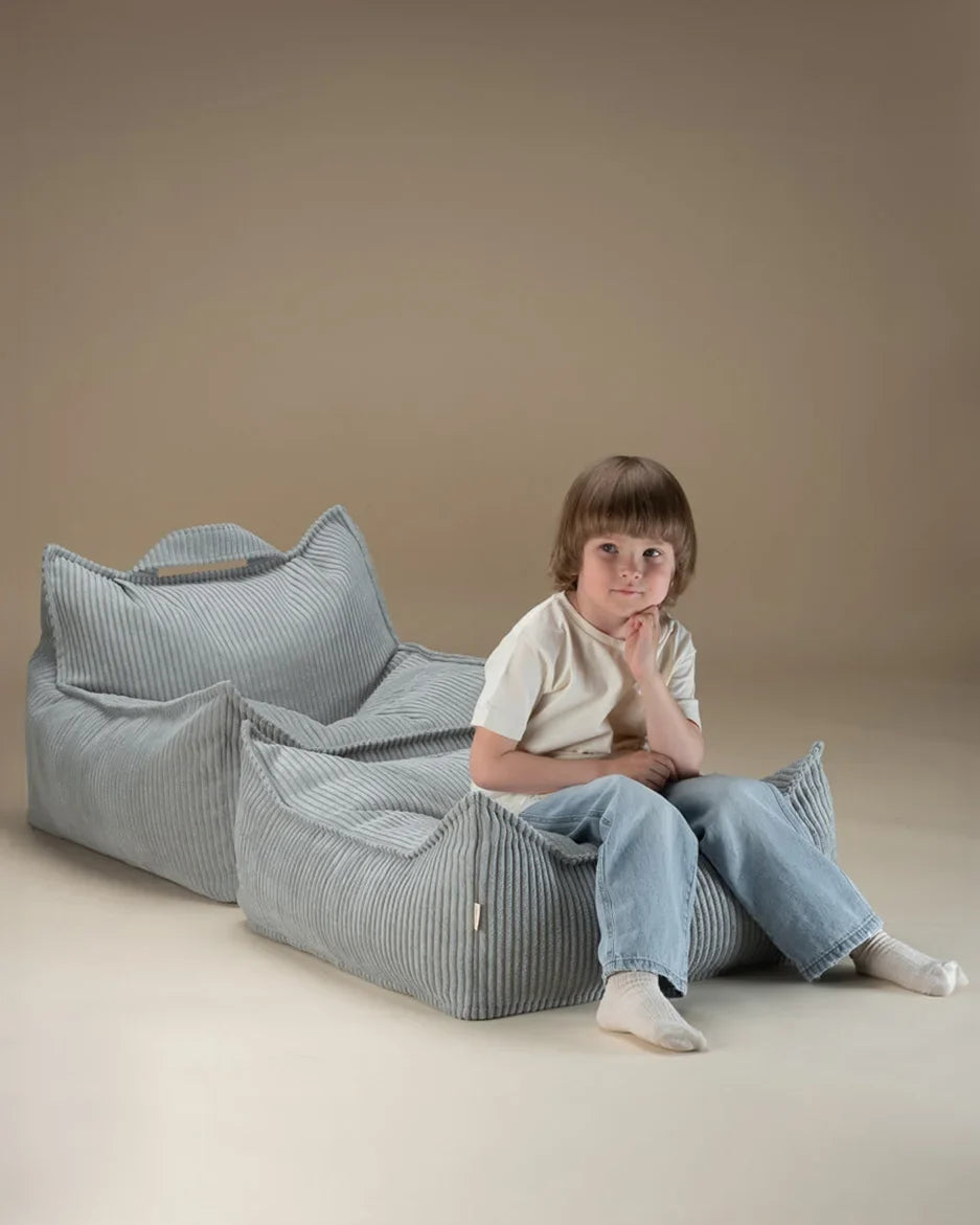 Wigiwama Sækkestol med puf, Peppermint Green (2)