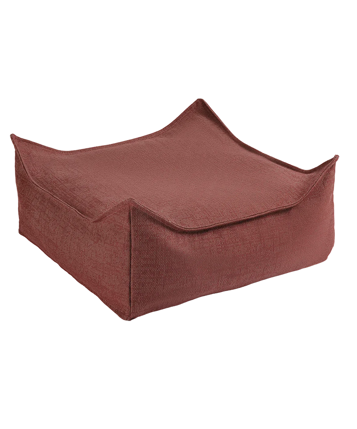 Wigiwama Udendørs firkantet puf, Pomegranate