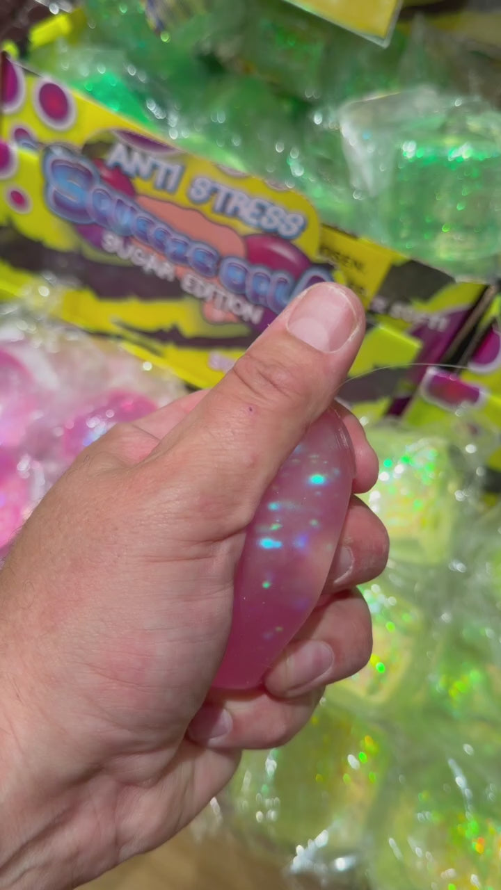 Indlæs video: Glitter Squishy Ball