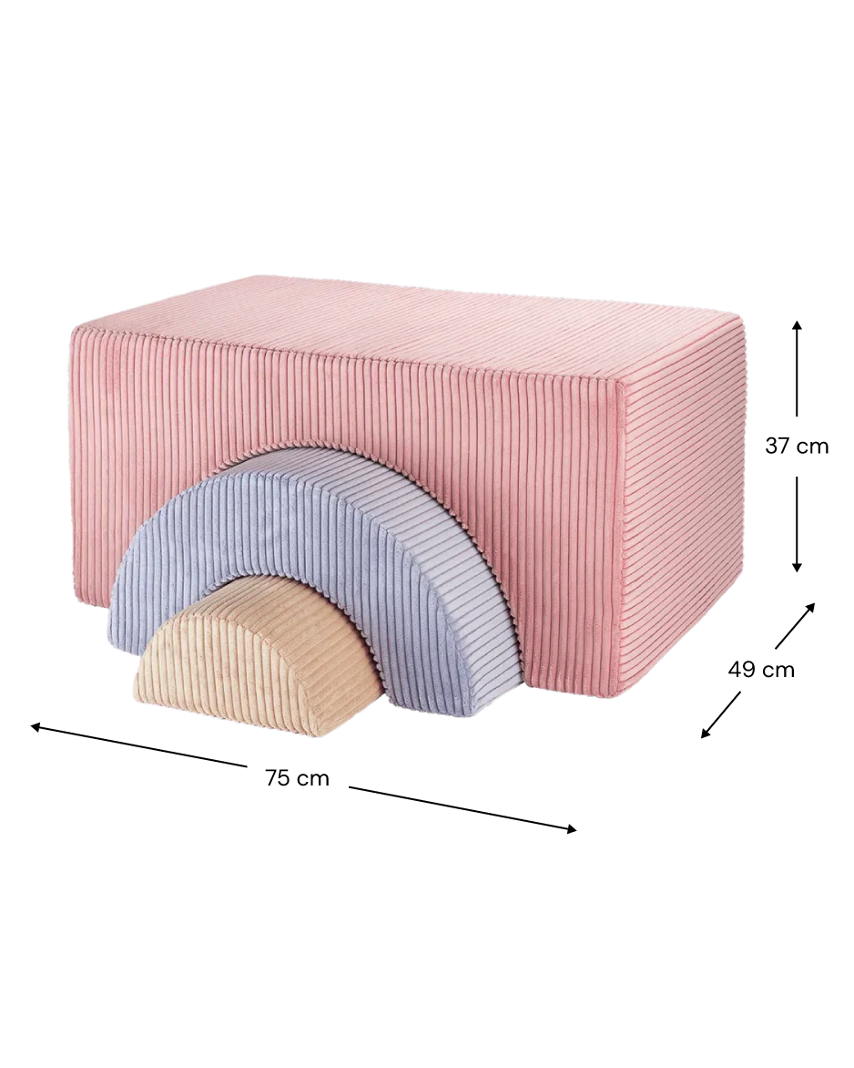 Wigiwama Rainbow legesæt, Pink Mousse (3)