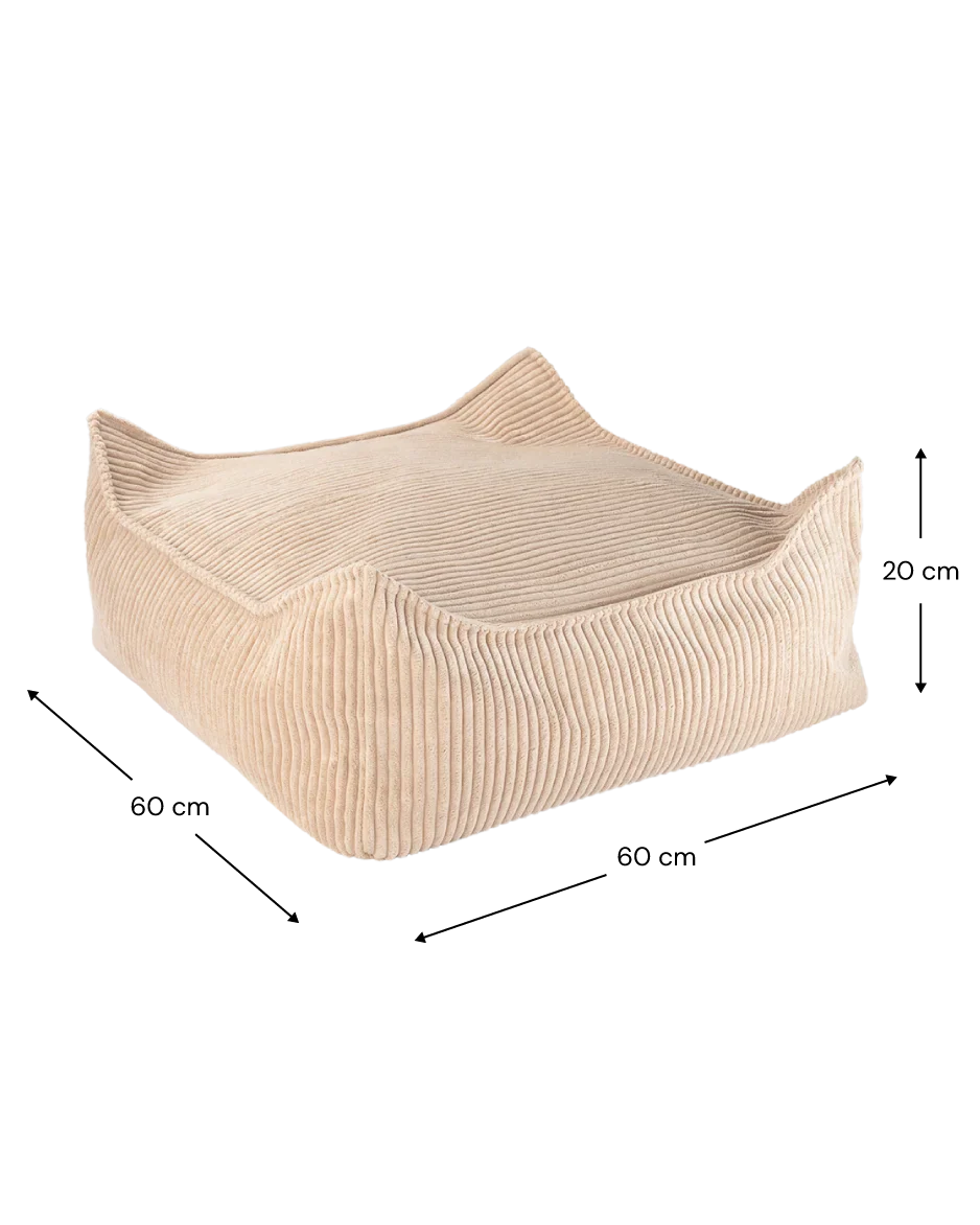 Wigiwama Firkantet puf, Brown Sugar (3)