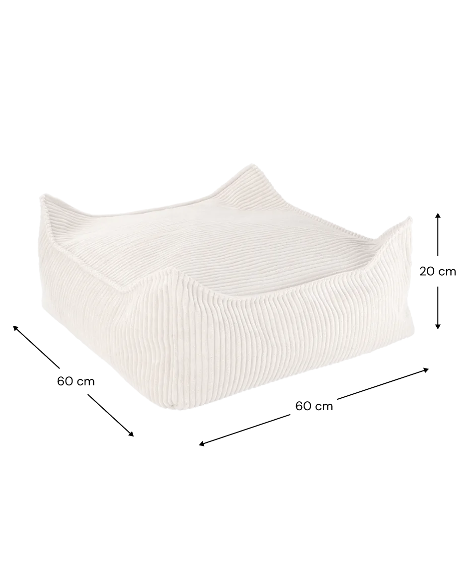 Wigiwama Sækkestol med puf, Marshmallow (8)